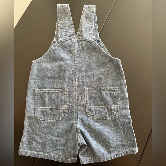 Carhartt little toddler girls denim cotton short bib overalls Size 3T - Picture 10 of 10